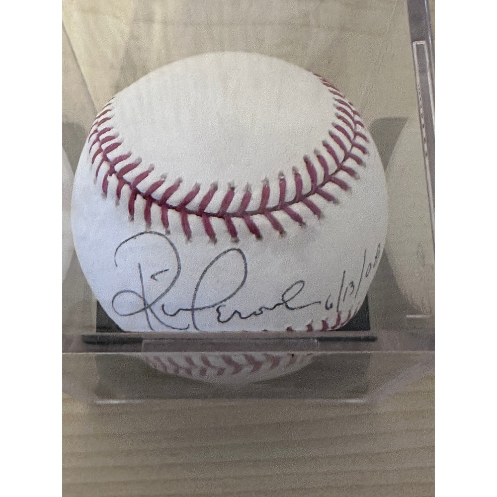 Autographed Rick Cerone Baseball New York Yankees MLB